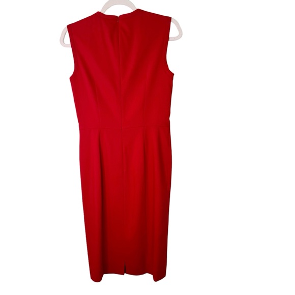 Jill Sander Red Sheath Dress Size Euro 36/US Size 2 - Picture 6 of 9